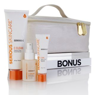 Serious Skincare Four 4 Over 40 Skin Kit with Bonus Case at