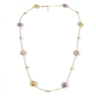 Susan Lucci Flirty Fun Crystal 36 Station Necklace at