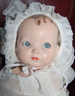 Effanbee Antique Composition Doll with Sleepy Eyes Original Bracelet