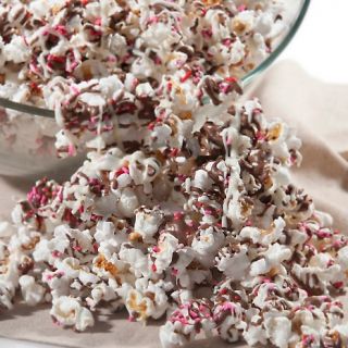 drizzled Gourmet Popcorn with Chocolate Drizzles and Spring