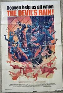 Ernest Borgnine Devils Rain 1975 Movie Poster 1sh 7987