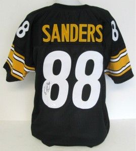 Pittsburgh Steelers Emmanuel Sanders Autographed Black Jersey JSA