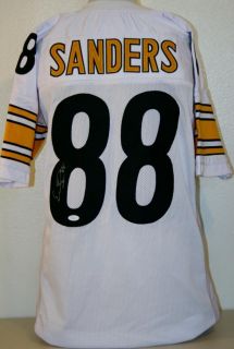 Emmanuel Sanders Signed Steelers Jersey Authentic Autograph JSA