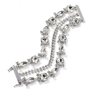  stone and crystal silvertone link bracelet rating 1 $ 17 47 s h $ 1