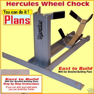 Plans Motorcycle Wheel Chock Trailer Carrier Lift Cargo