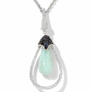  ite sapphire and diamond pendant with 18 chain rating 9 $ 48 97