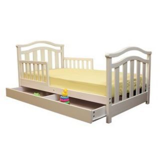 Dream on Me Elora Toddler Bed Trundle Storage Drawer White 650 w New