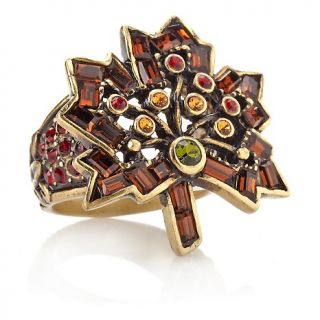 Heidi Daus Forever Autumn Crystal Accented Maple Leaf Ring