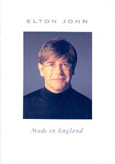Elton John 1995 Made in England Tour Concert Program Book