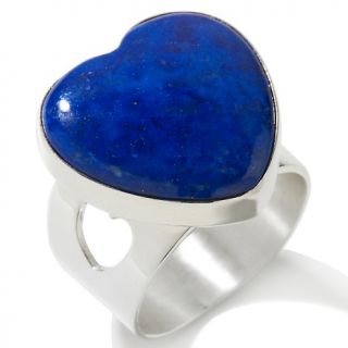  lapis sterling silver heart shaped ring note customer pick rating 53