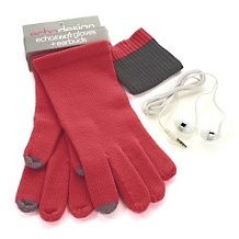 echo modal touch gloves with earbuds $ 42 00