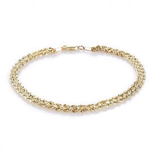 Michael Anthony Jewelry® 10K Yellow Gold Double Rope Chain Bracelet