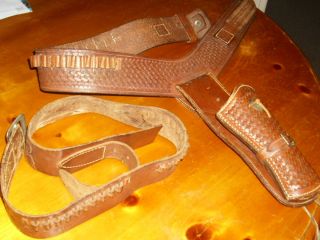 western leather belt holster
