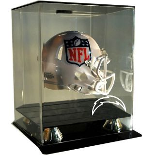 Football Fan NFL Floating Mini Helmet Display Case   Chargers