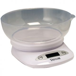 taylor 44 lb digital kitchen scale with bowl d 20121116151630533