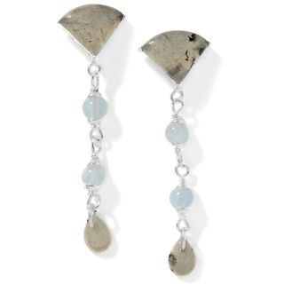  fan labradorite drop sterling silver earrings rating 4 $ 17 46 s h