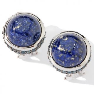  lapis and swiss blue topaz sterling silver earrings rating 3 $ 54 46