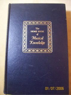 the home book of musical knowledge david ewen leather first edition