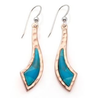 Mine Finds by Jay King Jay King Tibetan Blue Turquoise Copper Earrings