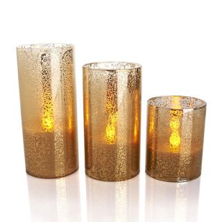  set of 3 mercury glass flameless candles rating 8 $ 49 95 s h $ 6