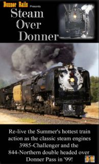 Steam Over Donner Union Pacific 844 3985 Railroad DVD