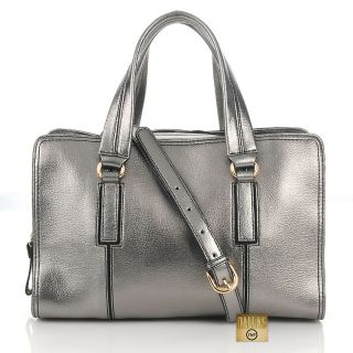 Handbags and Luggage Satchels Barr + Barr Structured Metallic