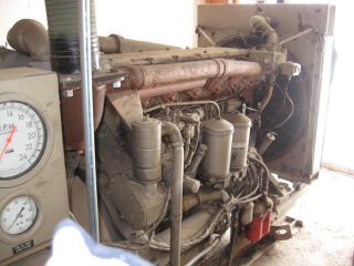 Cat D343 Turbo Diesel Engine Generator 553 Original Hours 50 Hz 200 KW