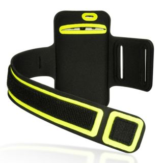Vertical Pouch Universal Neon Green Lightweight Sports Armband