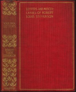Vailima Letters of Robert Louis Stevenson Nice 1899 HB Early Edn Book