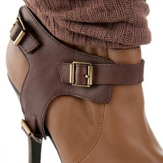 Bacio 61 Rivo Leather Bootie with Sock