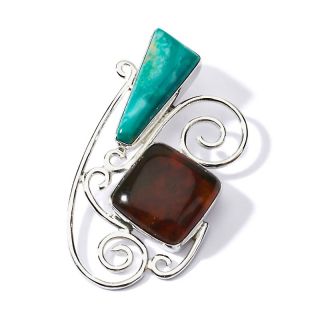 Jewelry Pendants Gemstone Jay King Alecia Green Turquoise and