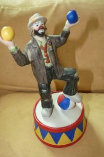 Emmett Kelly Jr Be A Clown Juggling Figurine by Flambro San Fran Music
