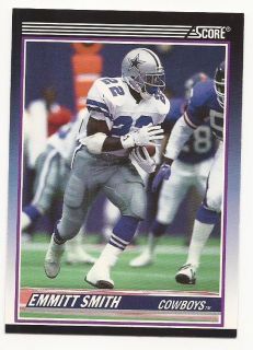 Emmitt Smith 1990 Score Supplemental Rookie Cowboys Very Sharp Card