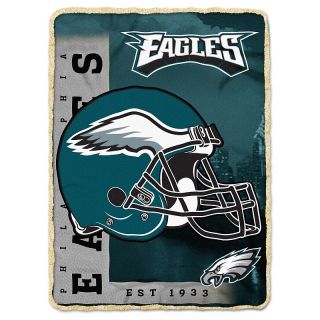  Philadelphia NFL 60 x 80 Fleece Throw with Sherpa Border   Eagles