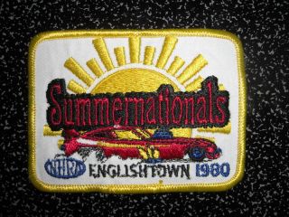 NHRA Summernationals Englishtown Drag Racing 1980 Patch