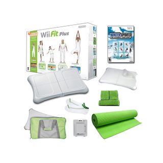 Nintendo Wii Nintendo Wii Fit Plus Winter Sports Holiday Bundle with
