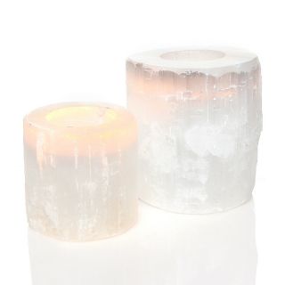 Mine Finds by Jay King Jay King Set of 2 Selenite Candleholders