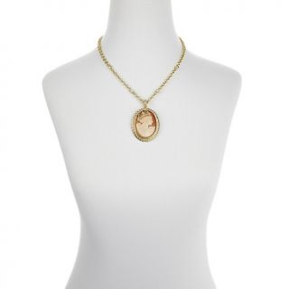 Jewelry Pendants Cameo Amedeo NYC® Regina 40mm Cornelian Shell