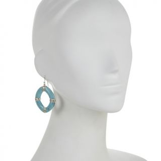 Jewelry Earrings Statement Sally C Treasures Turquoise and White