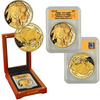 2012 24K Gold Buffalo 50 Dollar Coin   PR70 ANACS