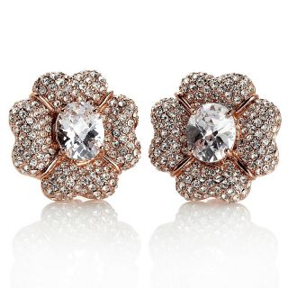 Jewelry Earrings Clip On Joan Boyce Petal Perfection Crystal