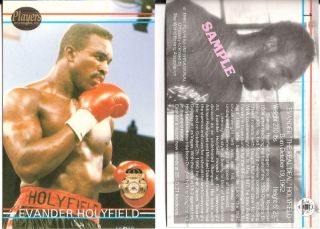 Evander Holyfield 1990 Boxing Promo RARE Sample Card 1