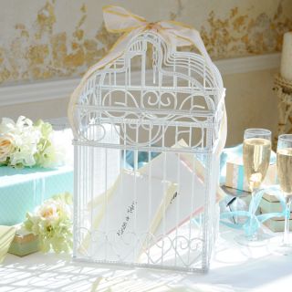Bird Cage Card Holder Wedding Well Wishes for Reception