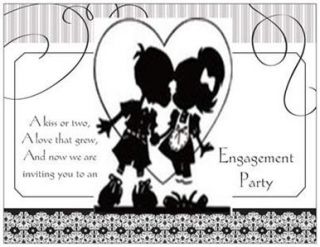 20 Engagement Party Invitations Cards Post Cards