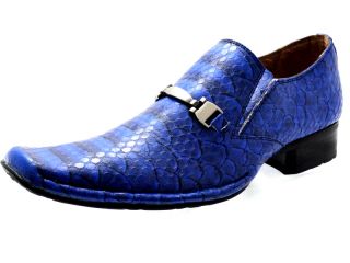 Bravo Evanston Slip on Loafers Gator Fish Scale Pattern with Buckle