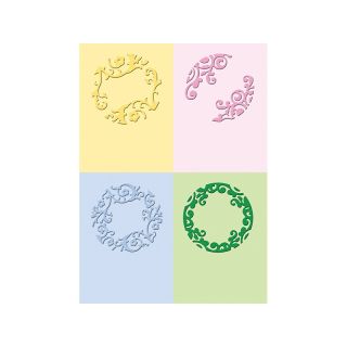  Embossing Cuttlebug 2 x 2.75 Embossing Folder Set   Formal Circ