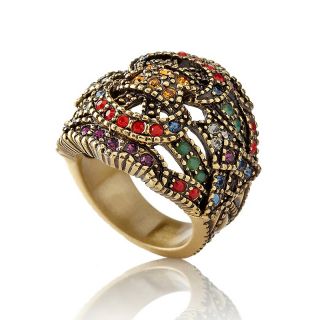 Heidi Daus Traditional Elegance Crystal Accented Dome Ring