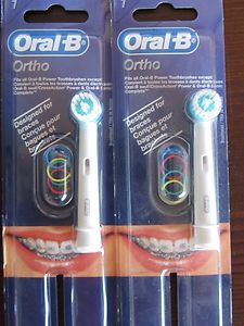  NEW Braun Oral B Ortho Brush heads Sealed Electric Toothbrush OD 17 1