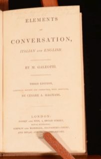  Elements of Conversation Italian and English Galeotti Translations