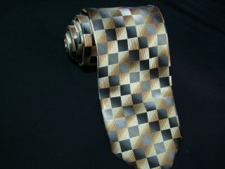 Extra Long Polyester Tie PL74 Mixed Check XL